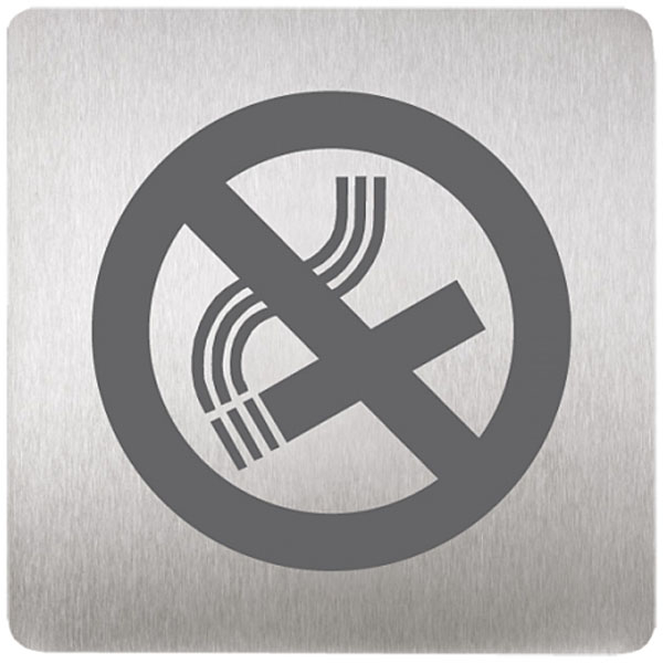 Табличка информационная из нержавейки «курит запрещается» Sanela SLZN 44F