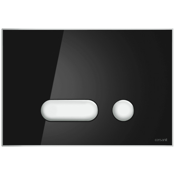 Кнопка смыва для инсталляции Cersanit INTERA для LINK PRO/VECTOR/LINK/HI-TEC стекло черный