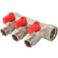 Коллекторы с шаровыми кранами