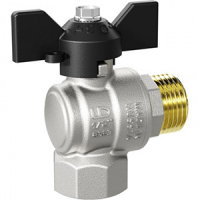 Краны шаровые латунные угловые