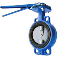 Затворы дисковые поворотные с рукояткой