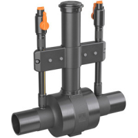 Шаровые краны электросварные с двумя продувными клапанами ALEXFEI