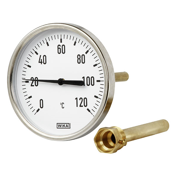 Термометр биметаллический Wika A50.10  63 мм (0...+120 °C) G1/2. 40. 2