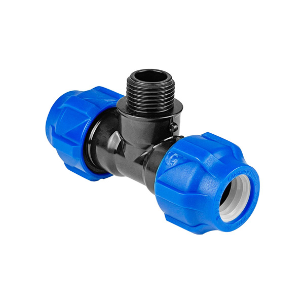 Тройник компрессионный ПЭ-НР 25-1/2" Valfex