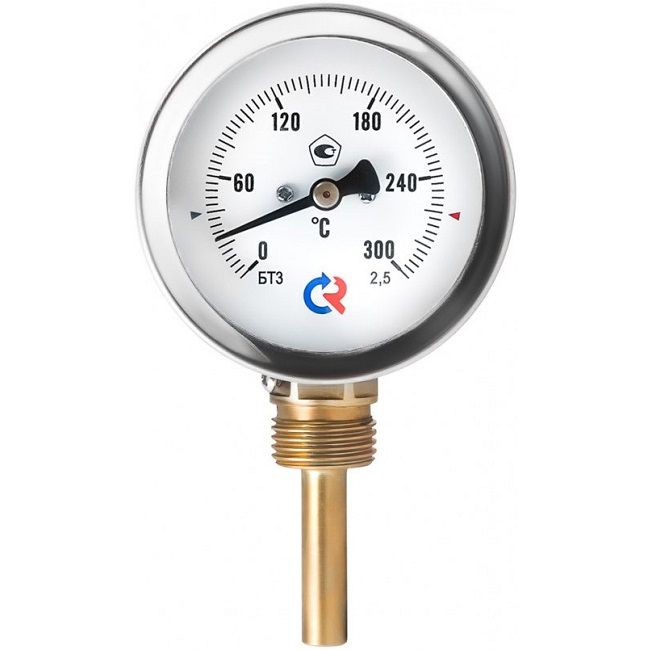 Термометр биметаллический Росма БТ-32.211 (0–120 °С) G1/2. 46. 2,5