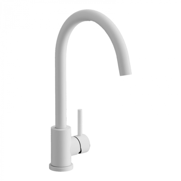 Смеситель для кухни BELZ B70810-8 однорукояточный, белый