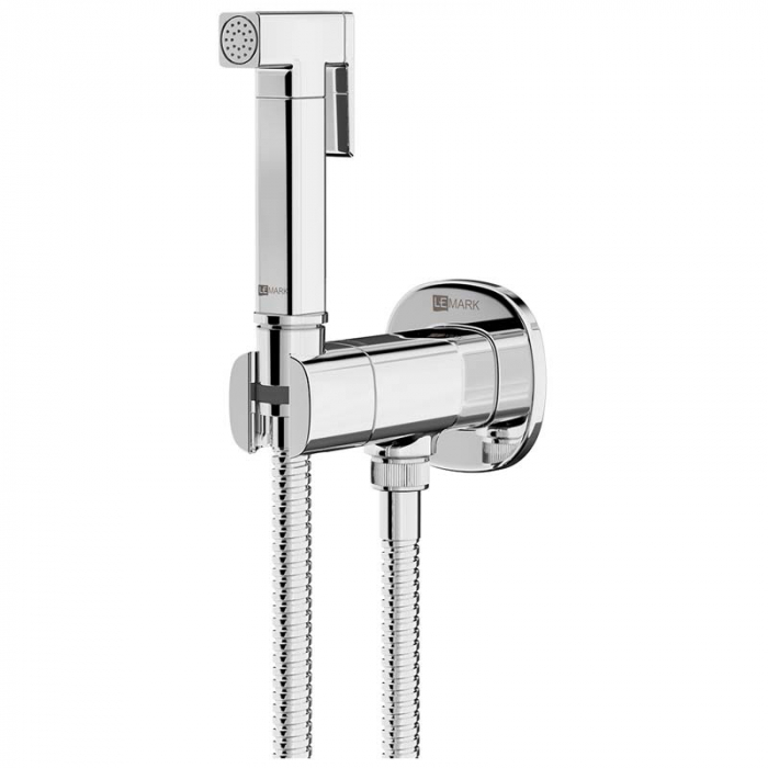 Смеситель для гигиенического душа LeMark SOLO LM7172C порционно-нажимной, встраиваемый в стену, хром