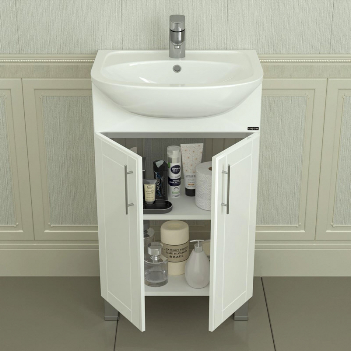 Тумба для раковины Санта Дублин-50 напольная (ум. Уют-50) 223011