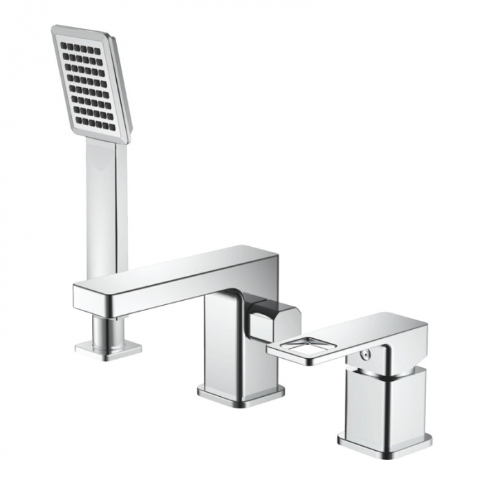 Смеситель для ванны Haiba HB80615 однорукояточный, встраиваемый, хром