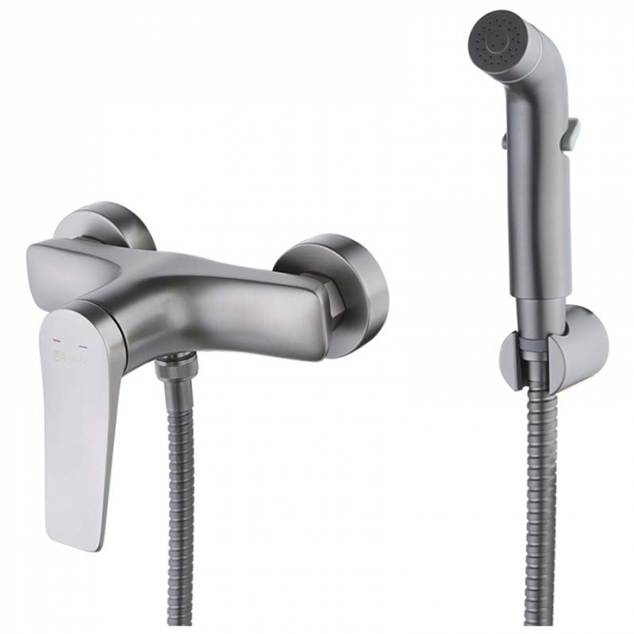 Смеситель для гигиенического душа LeMark BRONX LM3718GM однорукояточный, графит