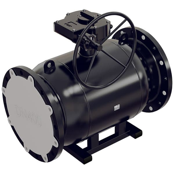 Кран шаровой ALSO КШ.Ф.П.250.16-01 DN250 PN16 ф-ф, полнопроходной, сталь 20, с редуктором
