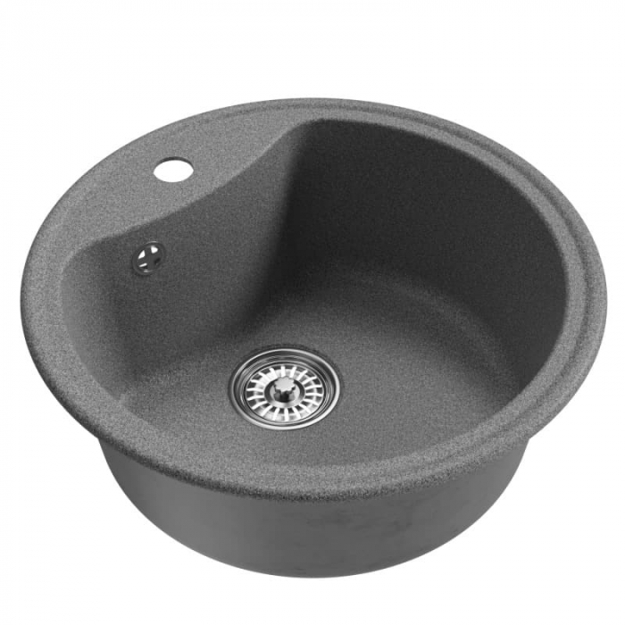 Мойка кухонная композитная MixLine ML-GM09 темно-серая