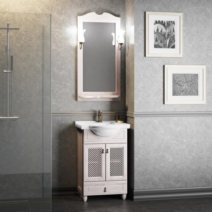 Комплект мебели для ванной комнаты Opadiris ТИБЕТ 50, беленый бук