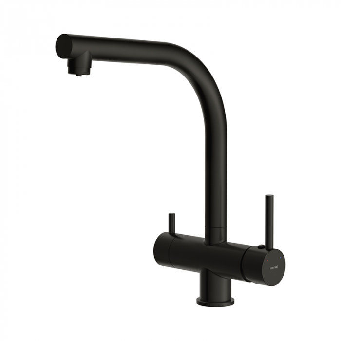 Смеситель для кухни Cersanit CREA однорычажный с фильтром черный