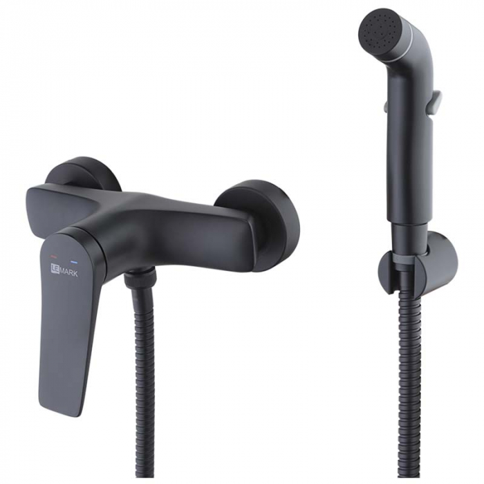 Смеситель для гигиенического душа LeMark BRONX LM3718BL однорукояточный, черный