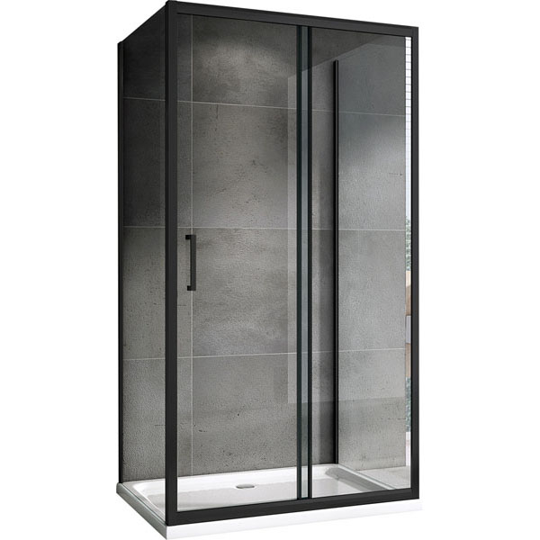 Душевой уголок ABBER SCHWARZER DIAMANT AG30120B-S80B-S80B 120×80×195