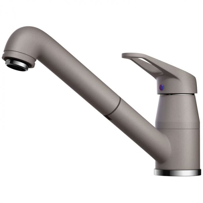 Смеситель для кухни Omoikiri TATEYAMA-S-GR однорукояточный, ленинградский серый