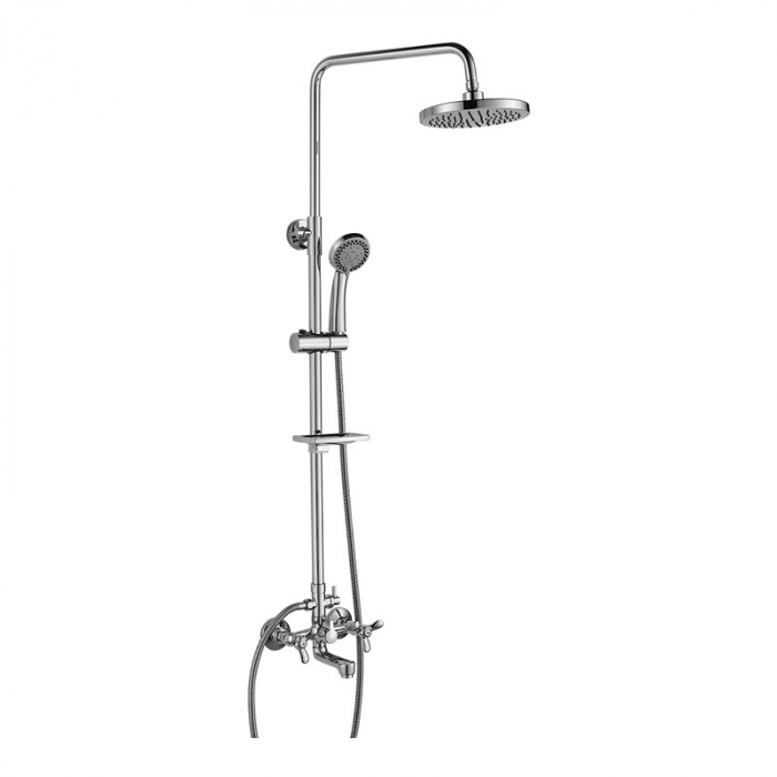 Смеситель для ванны Rossinka Q02-46 двухрукояточный