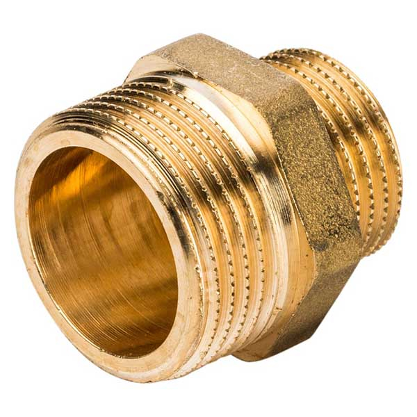 Ниппель переходной НР 2" × 1" латунь