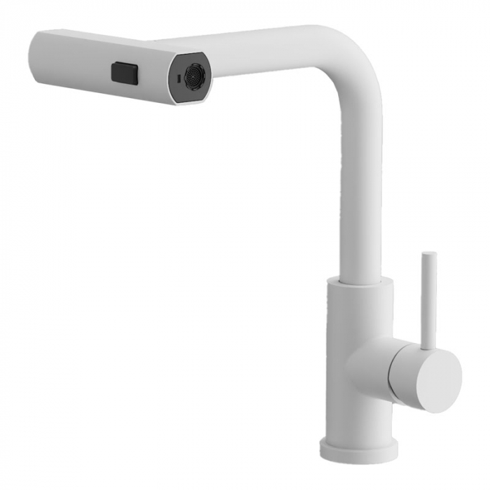 Смеситель для кухни BELZ B74811-8 однорукояточный, белый