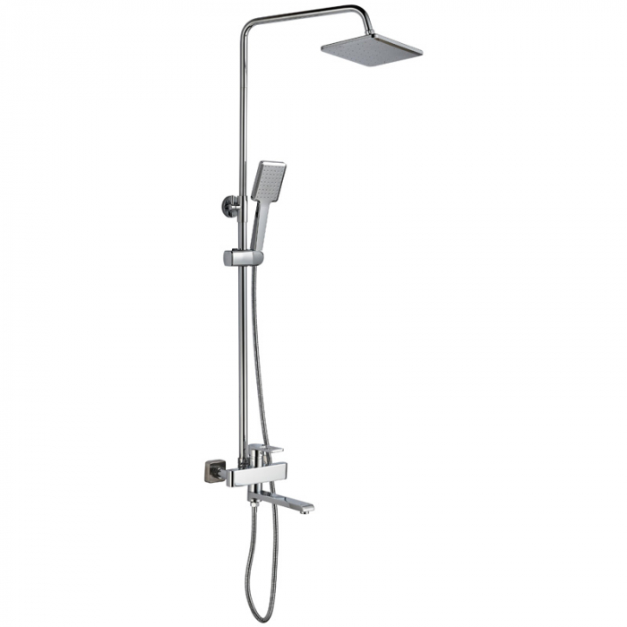 Душевая система Haiba HB2424 с однорукояточным смесителем для ванны/душа, хром