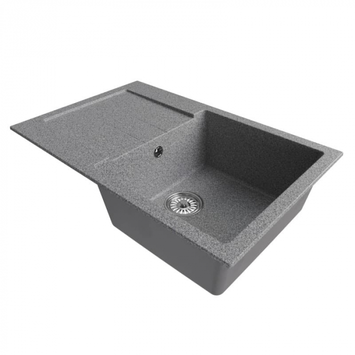 Мойка кухонная композитная MixLine ML-GM31 темно-серая