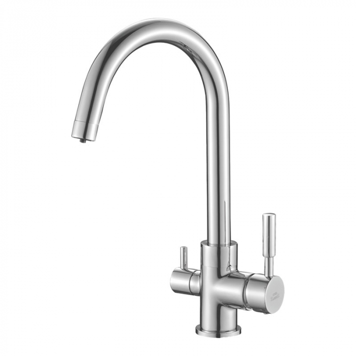 Смеситель для кухни Haiba HB76840 однорукояточный, с переключателем на фильтр, хром