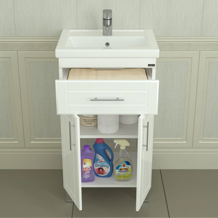 Тумба для раковины Санта Дублин-50 1 ящик напольная (ум. Фостер-50) 223002