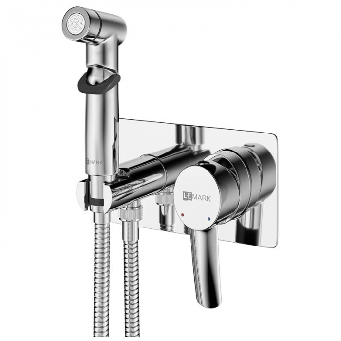 Смеситель для гигиенического душа LeMark ATLANTISS LM3259C однорукояточный, встраиваемый в стену, хром