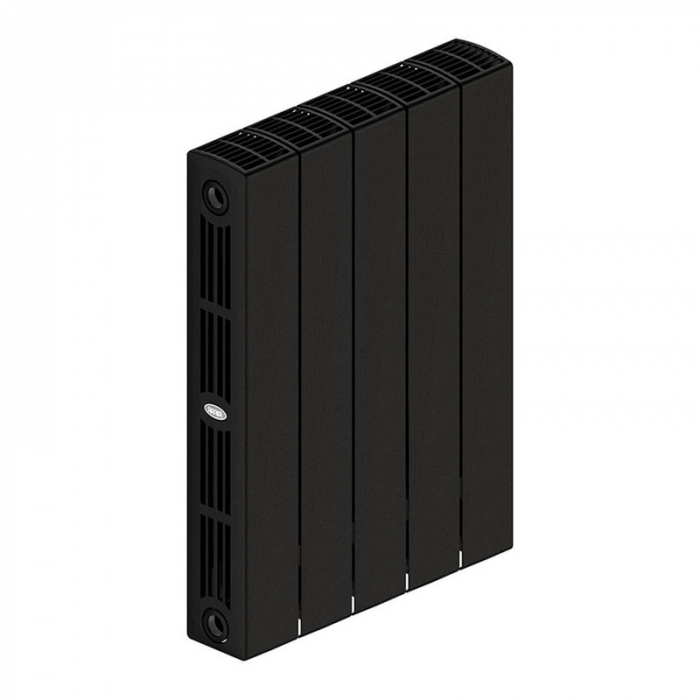 Радиатор биметаллический Rifar SUPReMO Ventil 500-05 нижнее правое подключение, черный