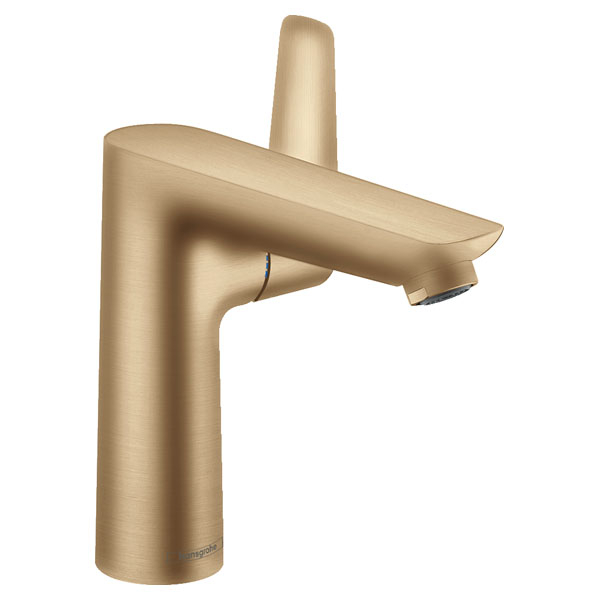 Смеситель для раковины Hansgrohe Talis E однорукояточный, 150, со сливным гарнитуром, бронза (71754140)