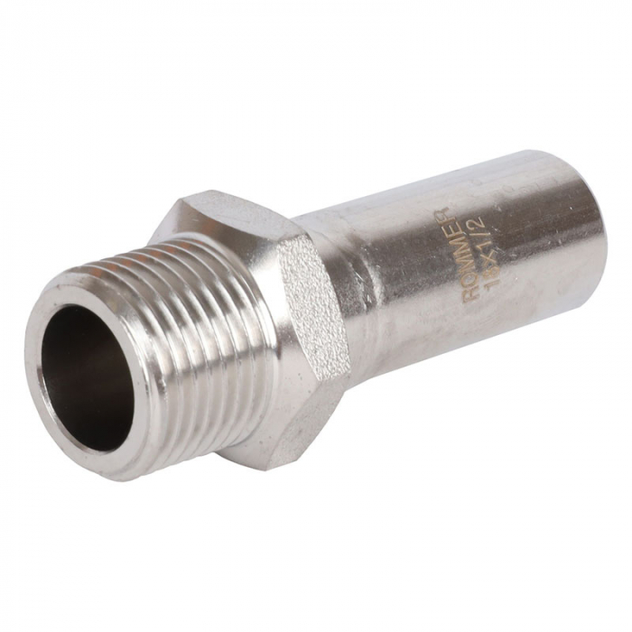 Муфта-вставка с НР 18x1/2" Rommer