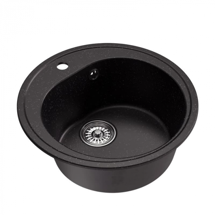 Мойка из искусственного камня MixLine КОМФОРТ МЛ-ГМ11 500/180 черная