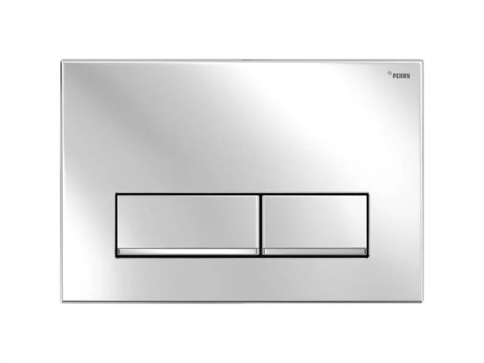 Панель смыва РЕХАУ NOVA LONG 002 с прямоугольными клавишами, пластик, хром, глянцевый, нижняя полоса клавиш хром, глянцевый