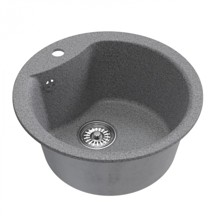 Мойка кухонная композитная MixLine ML-GM12 темно-серая