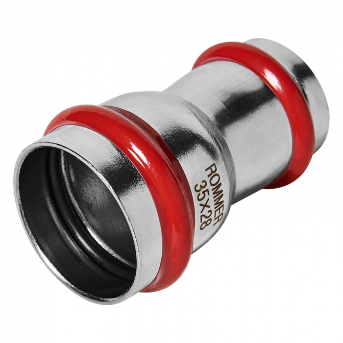 Муфта двухраструбная переходная 35x28 Rommer