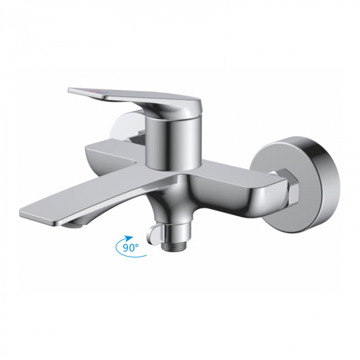 Смеситель для ванны Haiba HB60816 однорукояточный, хром