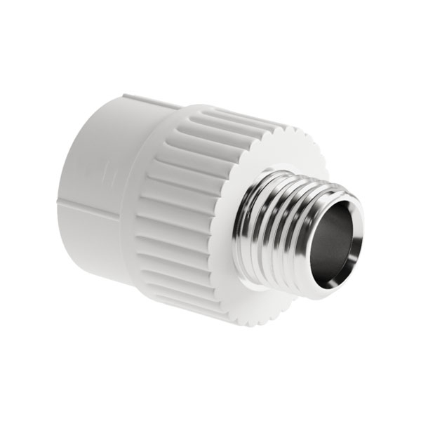 Муфта комбинированная PPR-НР 20-1/2" SLT AQUA