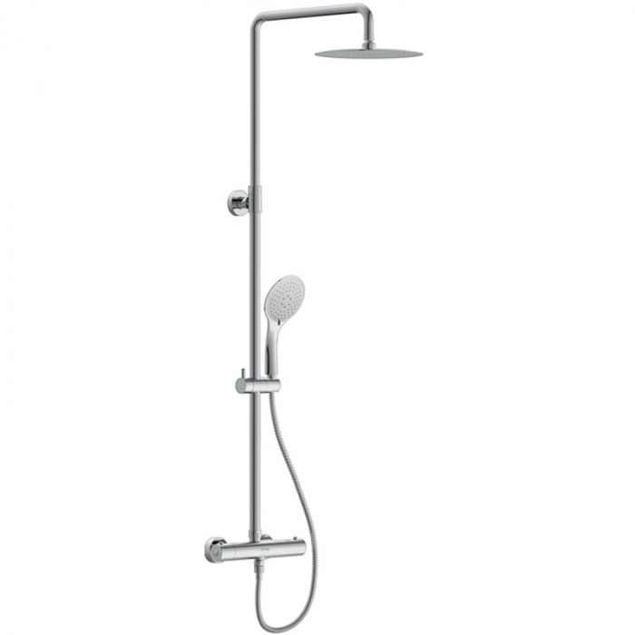 Душевая система Cersanit BRASKO c термостатическим смесителем, с 3-х режимой лейкой и шлангом 150 см, хром