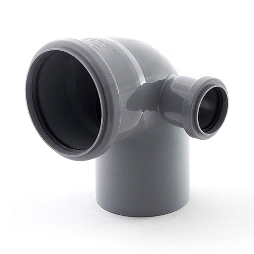 Отвод ПП (ВК) 110/87° с выходом 50 правый РТП