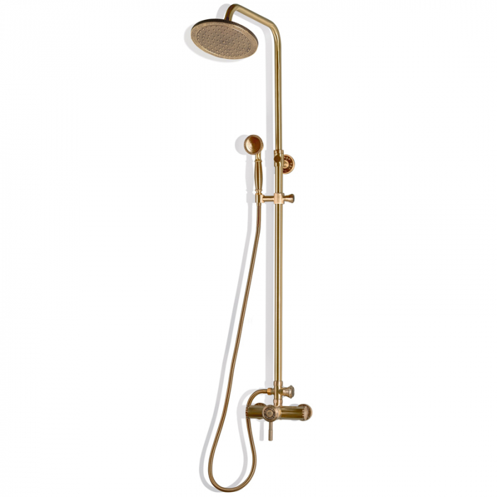 Душевая система Bronze De Luxe WINDSOR 10118/1R однорукояточный, без излива для ванны/душа, бронза