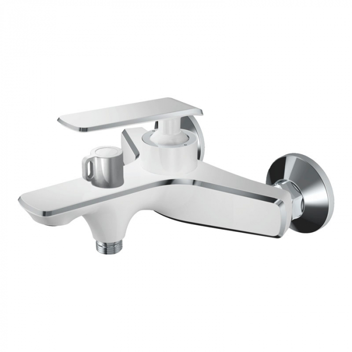 Смеситель для ванны Haiba HB60548-8 однорукояточный, белый/хром