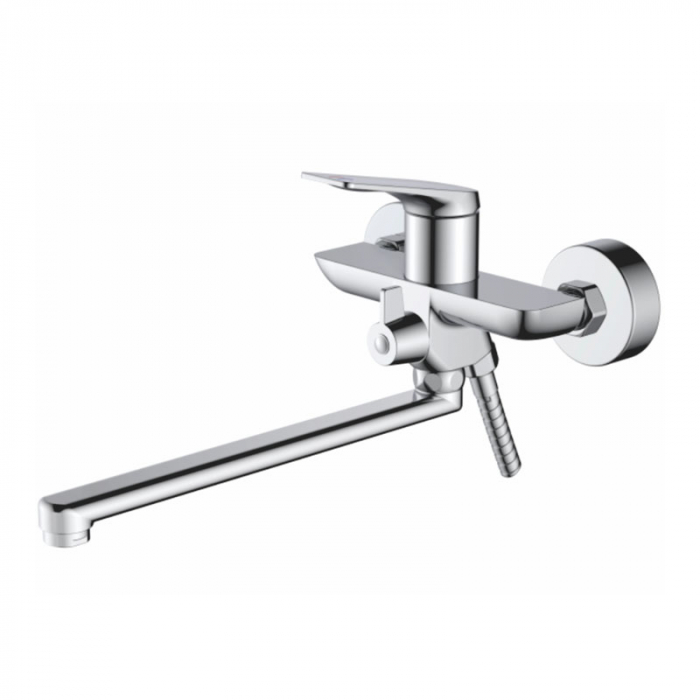 Смеситель для ванны Haiba HB22816 однорукояточный, длинный излив, хром