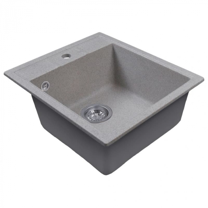 Мойка из искусственного камня MixLine СТАНДАРТ МЛ-ГМС110 497x440/175 темно-серый