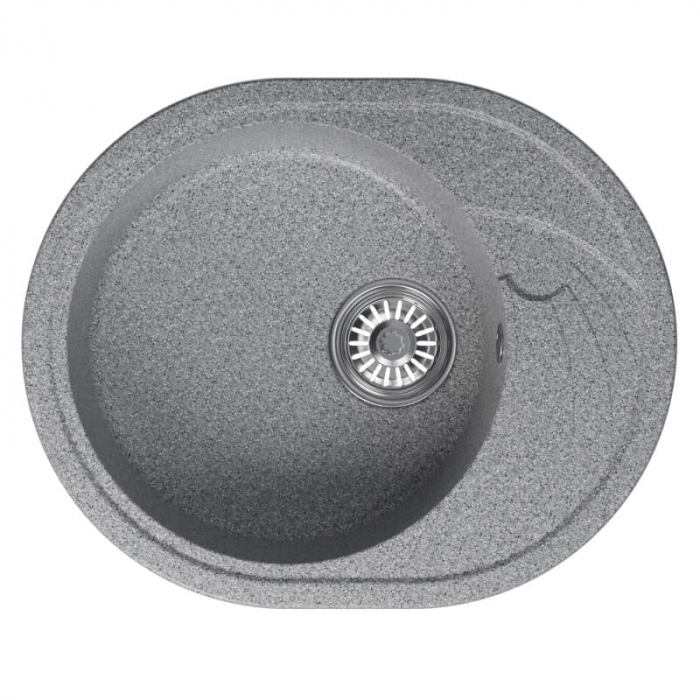 Мойка кухонная композитная MixLine ML-GM17 темно-серая