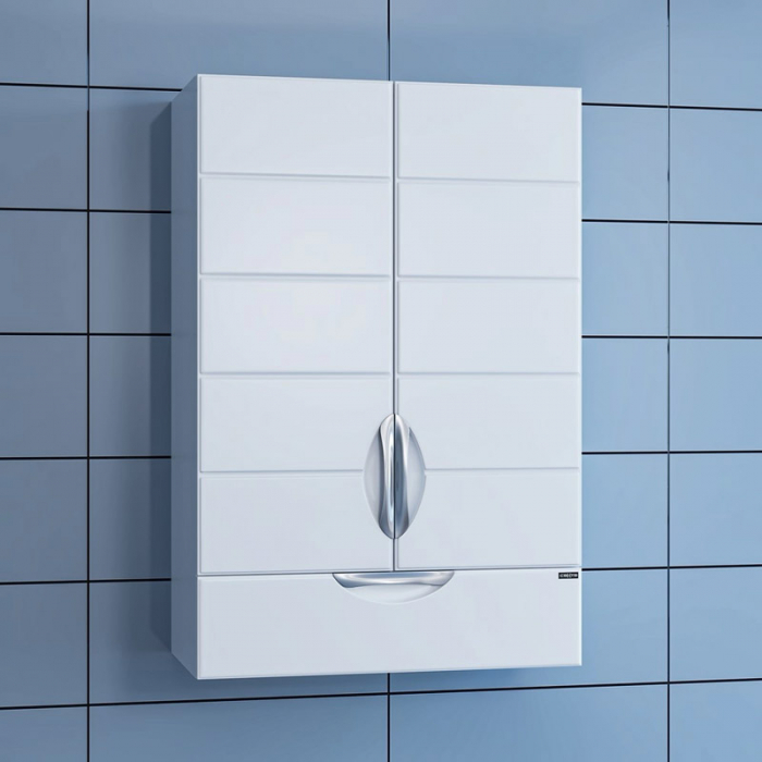 Шкаф подвесной Санта Родос-60×90 1 ящик над стиральной машиной 406003