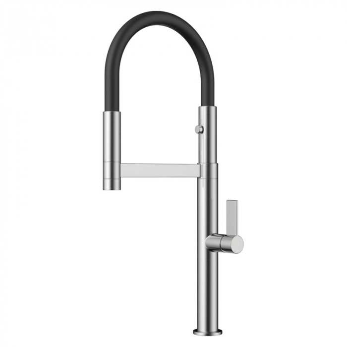 Смеситель для кухни Omoikiri OSAKA-BN-BL латунь/нержавеющая сталь/черный