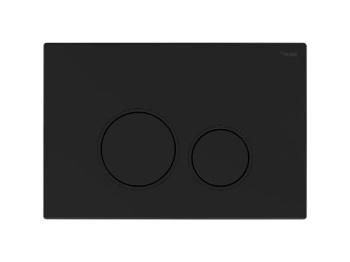 Панель смыва РЕХАУ NOVA ORB 001 с круглыми клавишами, пластик, черный, матовый