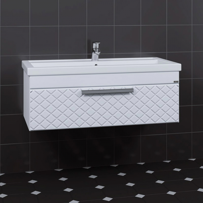 Тумба для раковины Санта Калипсо-100 1 ящик подвесная (ум. Фостер-100) 217006лN