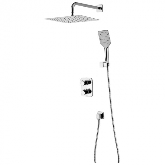 Смеситель для душа LeMark YETI LM7849C термостатический, встраиваемый в стену, хром